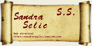 Sandra Selić vizit kartica